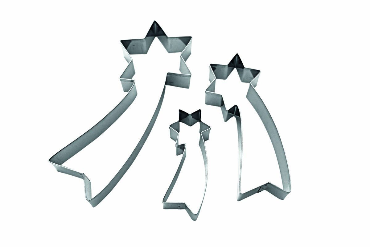 Ausstecher "Komet" Satz 3-teilig