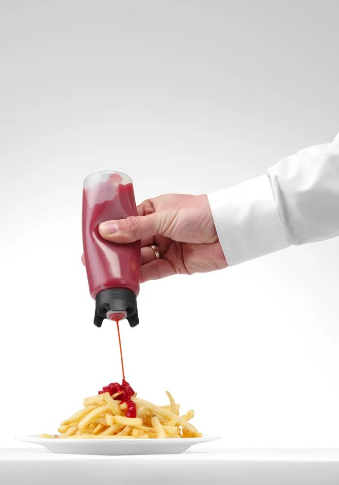 Spenderflasche, tropffrei, 0,23L, ⌀50x(H)160mm