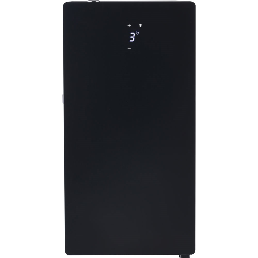 Milchkühlschrank, schwarz, mit Temperaturanzeige, 240x470x472 mm (BxTxH), 0,065 kW Milchkühlschrank, schwarz, mit Temperaturanzeige, 240x470x472 mm (BxTxH), 0,065 kW