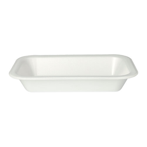 2500 Siegelschalen, XPS 750 ml 4,2 cm x 15 cm x 24 cm weiss laminiert
