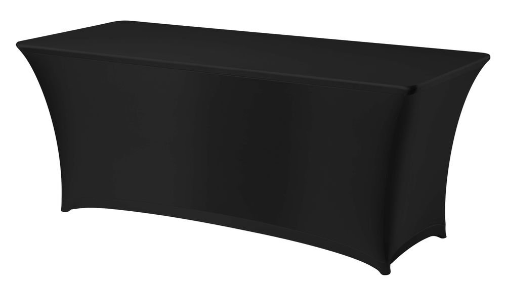 Tischhusse, rechteckig, HENDI, 810910 + 810897, Schwarz, 1830x760x(H)730mm