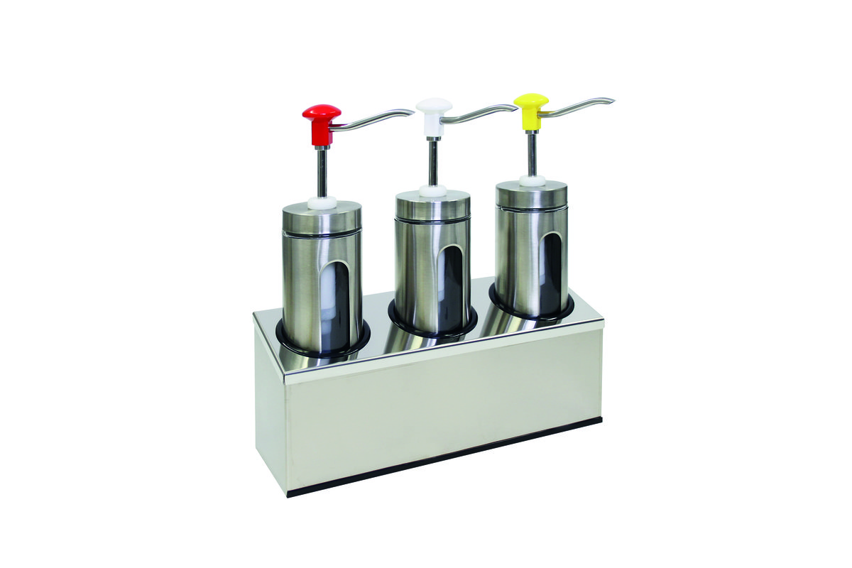 Druckknopf Dosierspender + Fenster - 3 x 2,0 L