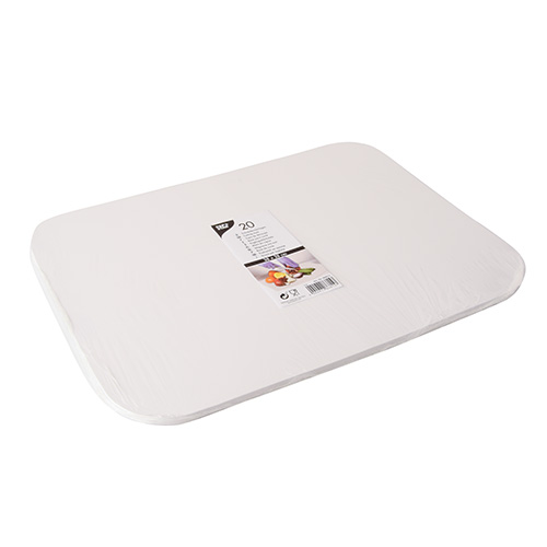 12600 Schneideunterlagen, Pappe eckig 38 cm x 28 cm weiss
