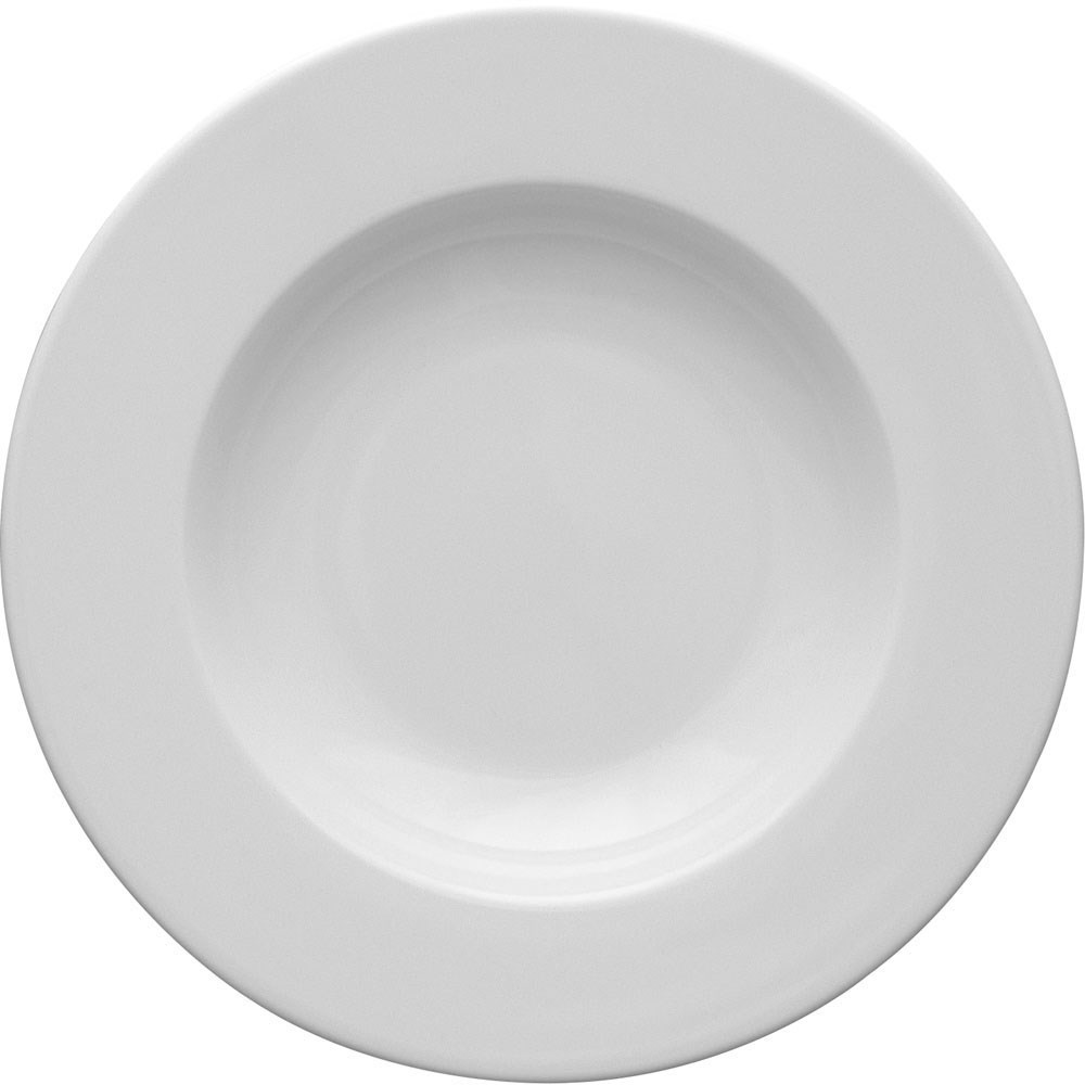 Tiefer Teller aus Porzellan, weiß, Serie Versailles, Lubiana, D. 225 mm Tiefer Teller aus Porzellan, weiß, Serie Versailles, Lubiana, D. 225 mm