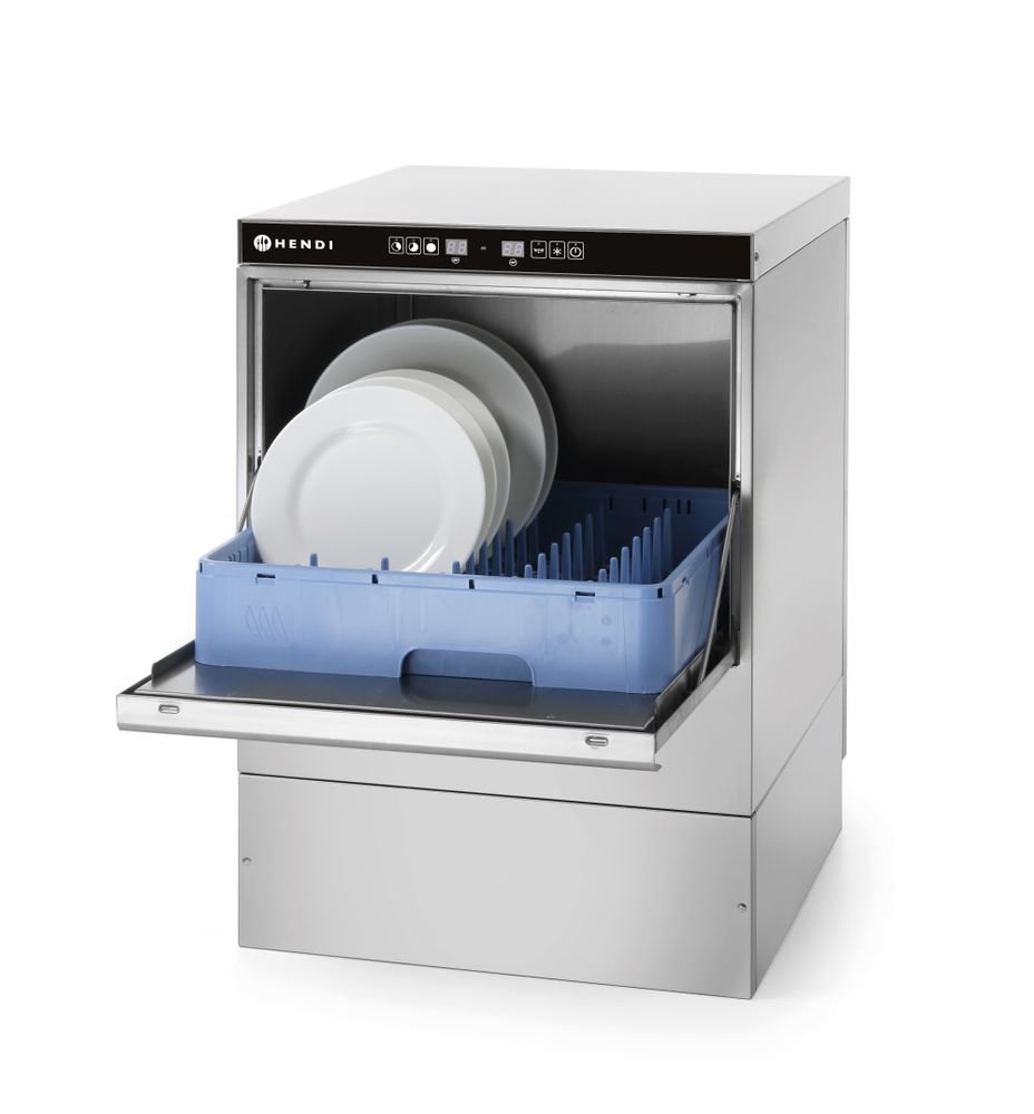 Geschirrspüler 50x50 - elektronische Steuerung, HENDI, 230V/3600W, 576x645x(H)837mm