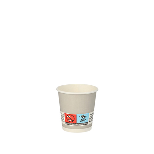 36000 Trinkbecher, Pappe 5 cl Ø 5 cm · 5 cm silber "Shot"