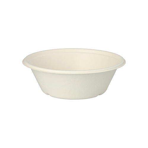 4500 Schalen, Zuckerrohr "pure" 600 ml Ø 17 cm · 5,5 cm weiss