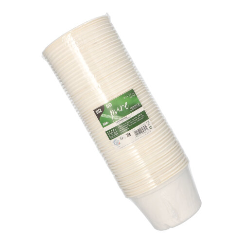 50 Suppenbecher, Zuckerrohr "pure" 600 ml Ø 14 cm · 9 cm weiss 4000 Suppenbecher, Zuckerrohr "pure" 600 ml Ø 14 cm · 9 cm weiss