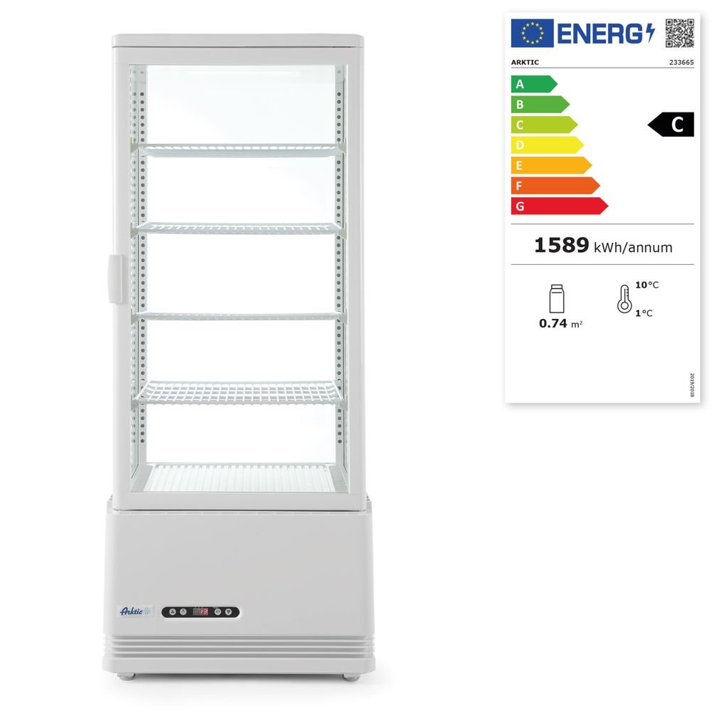 Aufsatz-Kühlvitrine 98 Liter, Arktic, weiß, 230V/210W, 444x397x(H)1100mm Aufsatz-Kühlvitrine 98 Liter, Arktic, Schwarz, 230V/210W, 444x397x(H)1100mm