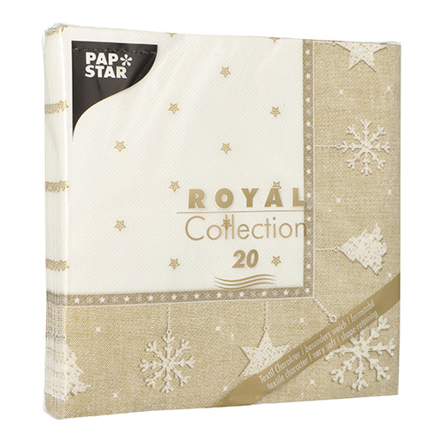 160 Servietten "ROYAL Collection" 1/4-Falz 40 cm x 40 cm gold "X-Mas" 12000 Servietten "ROYAL Collection" 1/4-Falz 40 cm x 40 cm gold "X-Mas"