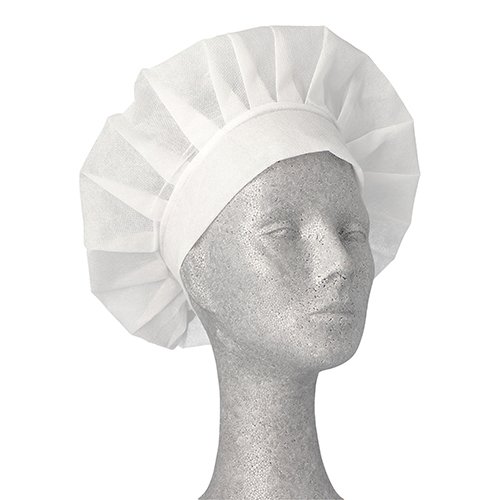 10 "WORK-INN/-PS" Kochmützen, Vlies Ø 30 cm · 17 cm weiss "France" 4400 "WORK-INN/-PS" Kochmützen, Vlies Ø 30 cm · 17 cm weiss "France"
