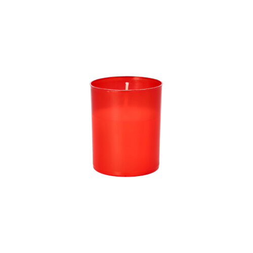 3456 Grablichte "Stundenbrenner" Ø 5 cm · 6,5 cm rote Hülle