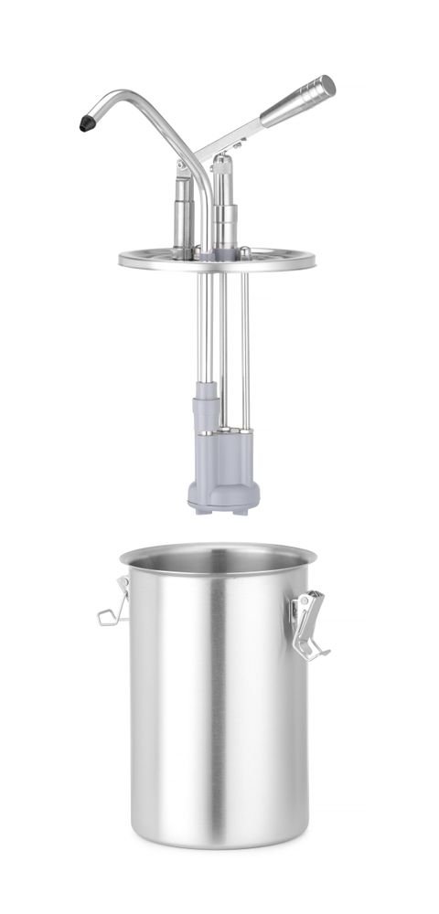 Saucenspender, Edelstahl, einzeln, HENDI, 4,5L, ⌀180x(H)420mm Saucenspender, Edelstahl, einzeln, HENDI, 4,5L, ⌀180x(H)420mm