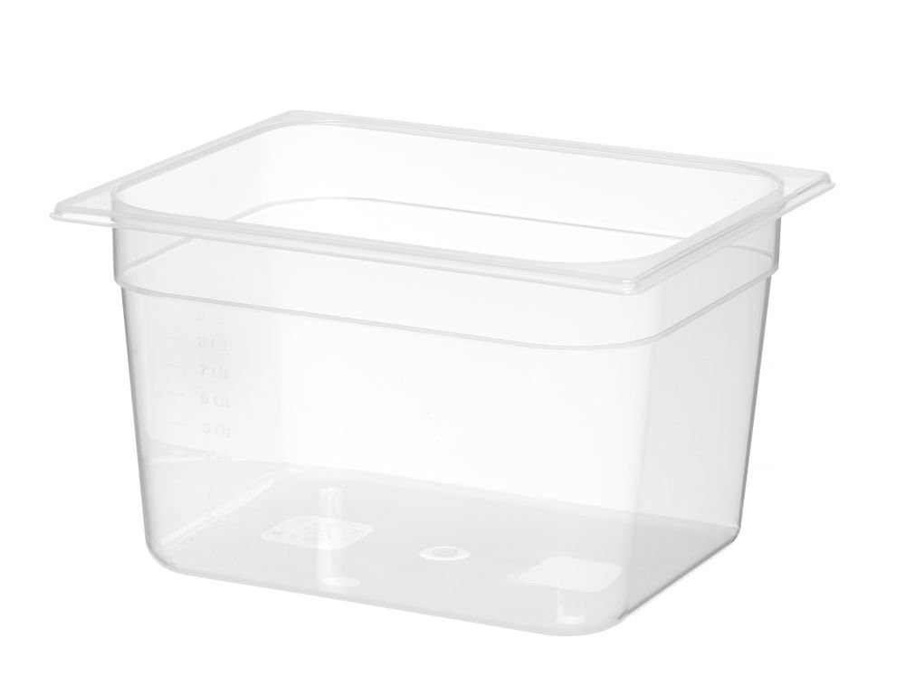 Gastronorm-Behälter 1/2, HENDI, Profi Line, GN 1/2, 12,5L, Transparent, 325x265x(H)200mm
