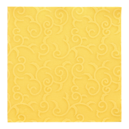 12500 Servietten "ROYAL Collection" 1/4-Falz 40 cm x 40 cm gelb "Casali"