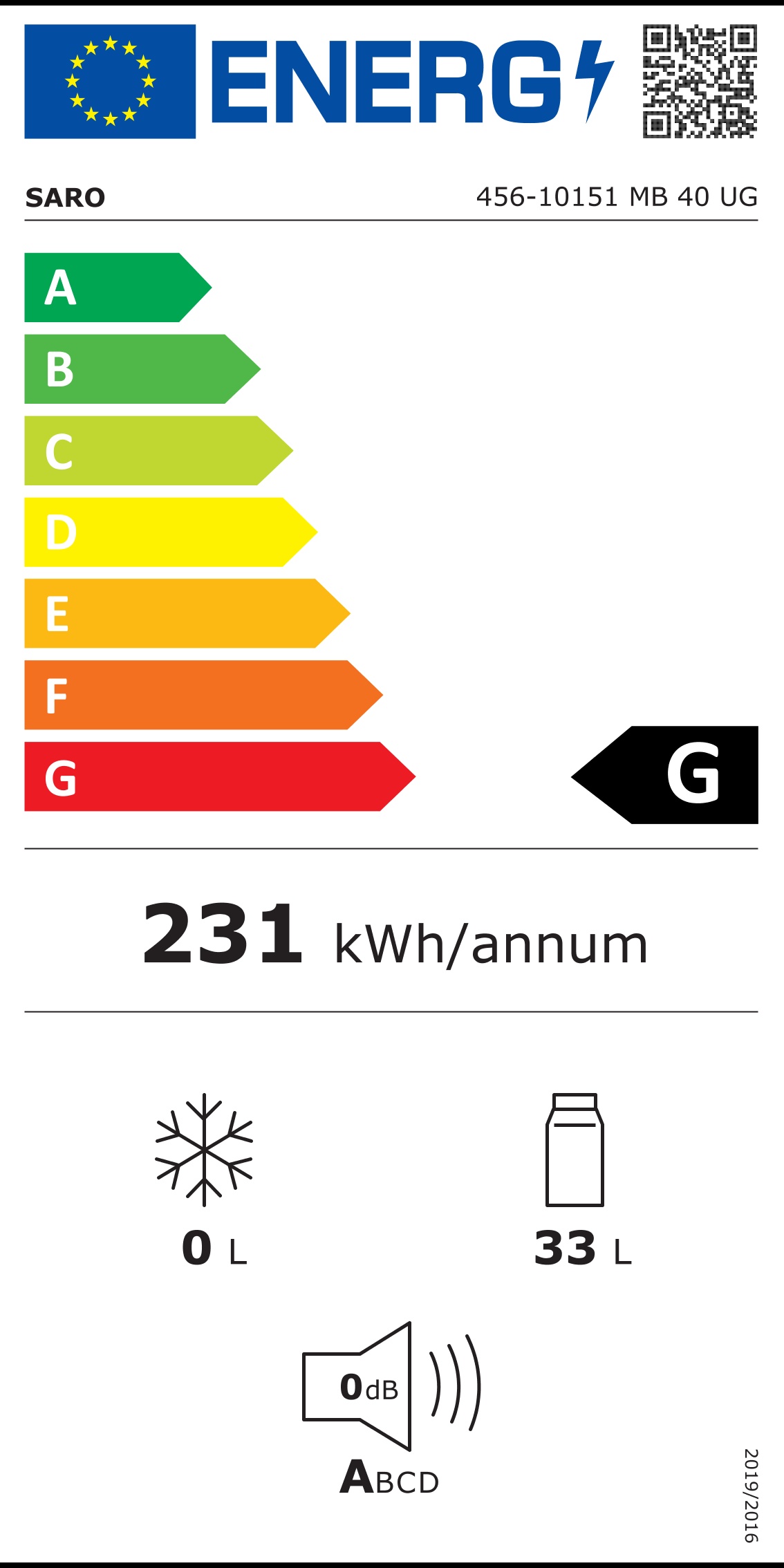 MinibarmitGlastürModellMB40UG