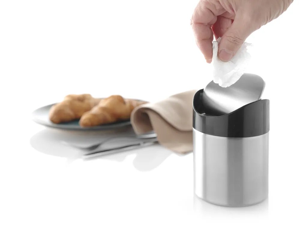 Tischabfallbehälter, ⌀95x(H)130mm Tischabfallbehälter, ⌀95x(H)130mm