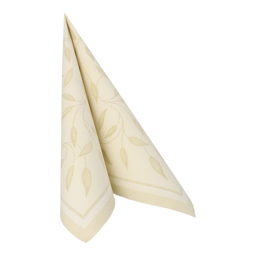 12000 Servietten "ROYAL Collection" 1/4-Falz 40 cm x 40 cm champagner "New Mediterran"