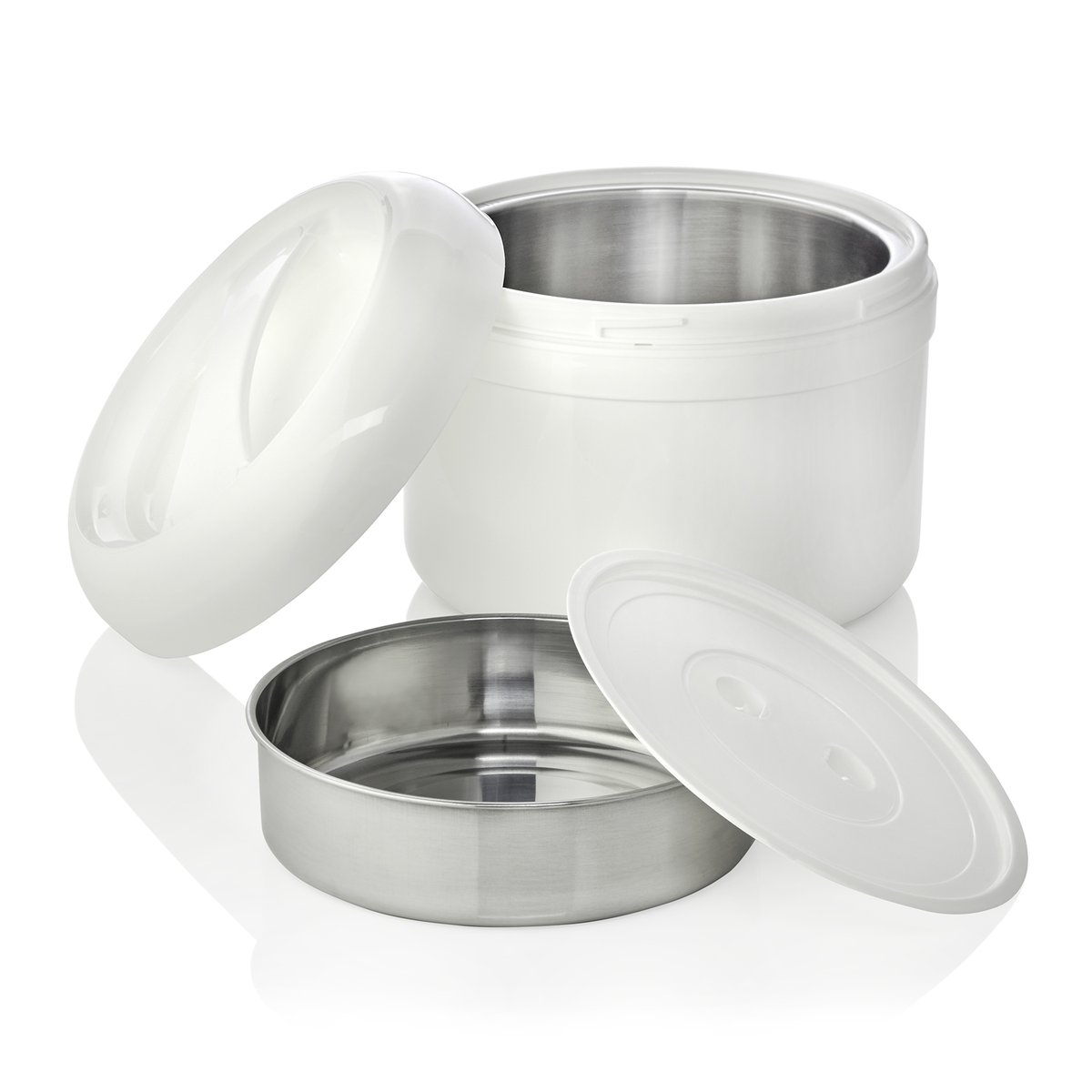 Thermospeisetransportbehälter 3 L, Ø 21 cm, (H) 18 cm Thermospeisetransportbehälter 4 L, Ø 21 cm, (H) 21 cm