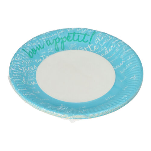 12000 Teller, Pappe rund Ø 23 cm blau "Table Pleasures"