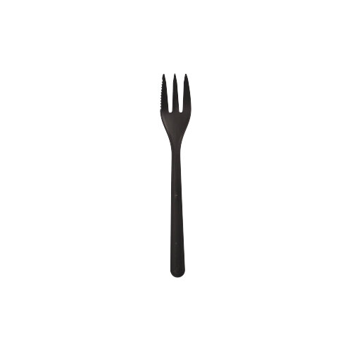 Circulware by Haval Mehrweg-Snackgabeln PP-MF 13 cm schwarz extra stabil