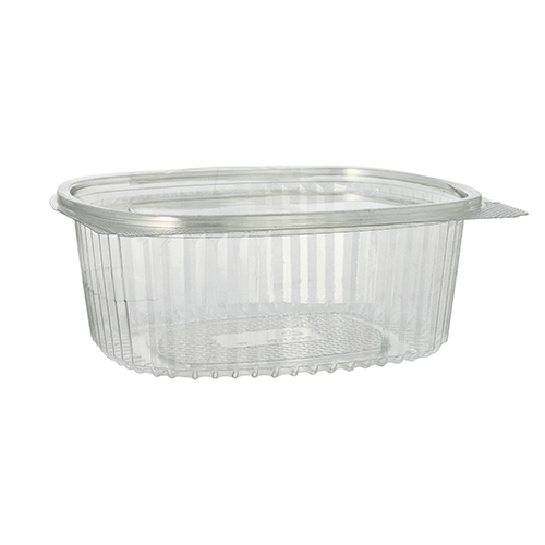50 Feinkost- und Salatschalen mit Klappdeckel, R-PET oval 1000 ml 6,6 cm x 15,8 cm x 18,4 cm klar 2400 Feinkost- und Salatschalen mit Klappdeckel, R-PET oval 1000 ml 6,6 cm x 15,8 cm x 18,4 cm klar