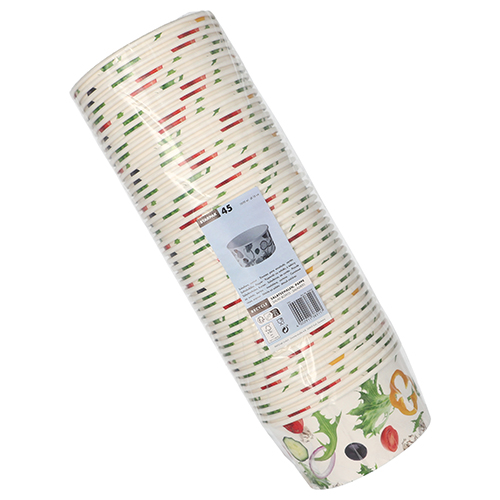 3600 Salatschalen, Pappe "To Go" 1 l Ø 15 cm · 7,5 cm "Salad"