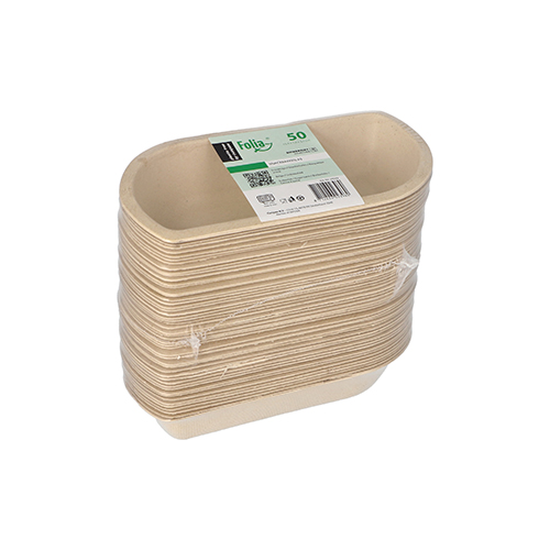 19200 Snacktrays Zuckerrohr 3,1 cm x 7,6 cm x 15,4 cm natur