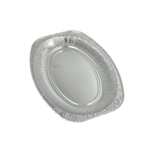 1200 Servierplatten, Alu oval 35 cm x 24,5 cm