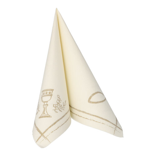 250 Servietten "ROYAL Collection" 1/4-Falz 40 cm x 40 cm "Communion / Confirmation" 12500 Servietten "ROYAL Collection" 1/4-Falz 40 cm x 40 cm "Communion / Confirmation"