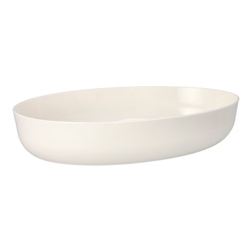40 Mehrweg-Schalen oval 2400 ml 6,5 cm x 19,5 cm x 30,5 cm weiss "Cella"