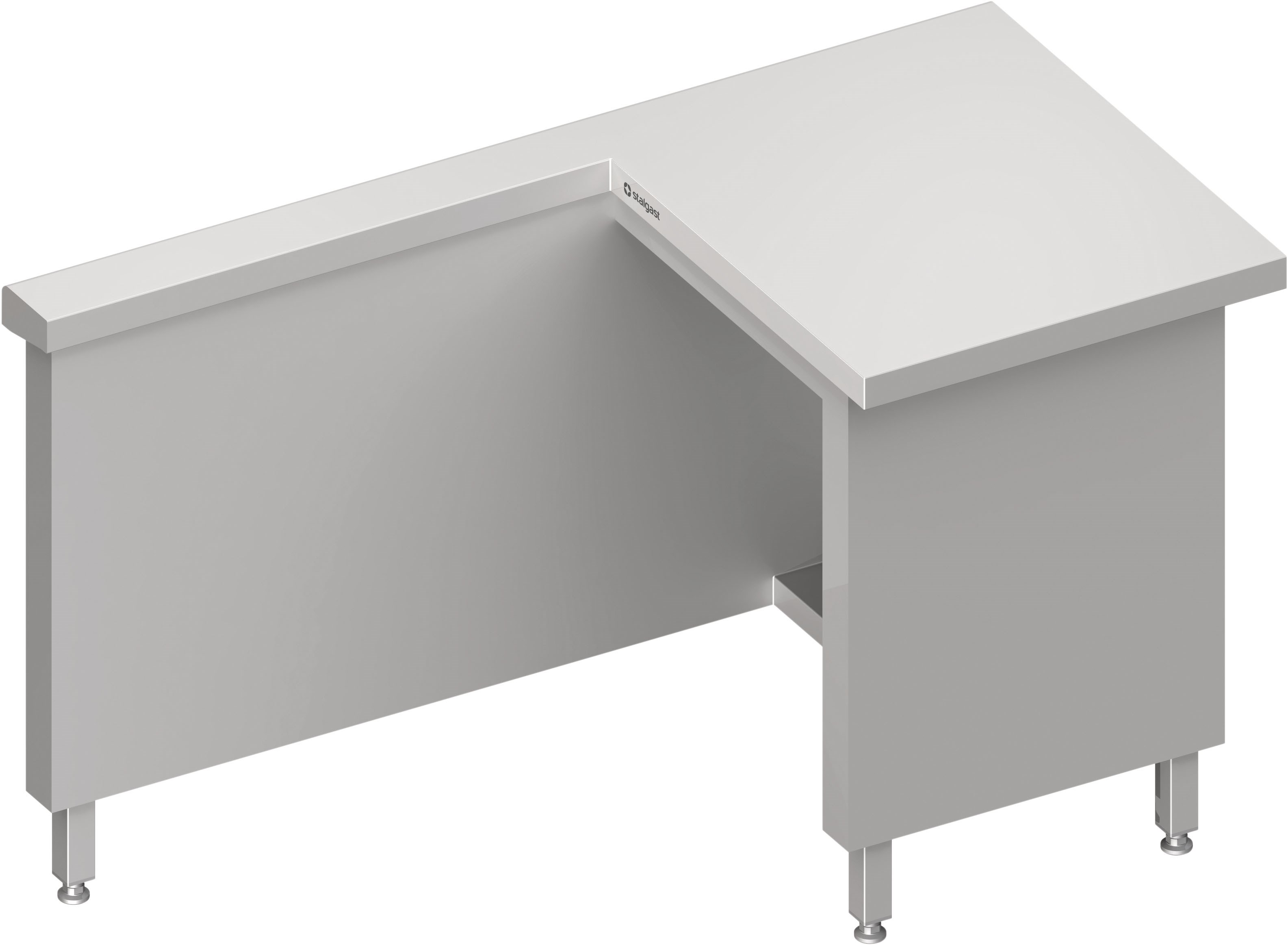 Kassenstation "Free Flow" Arbeitsbereich rechts 1400x735x880 mm Granitabdeckung "Standard G1"