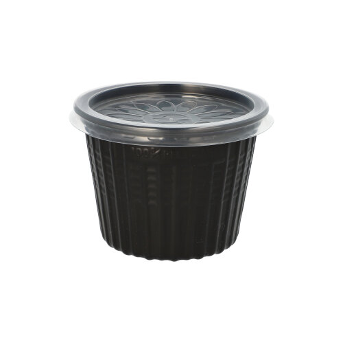 Mehrweg-Snack- und Suppenbecher PP 500 ml Ø 11,5 cm · 8,5 cm schwarz Mehrweg-Snack- und Suppenbecher PP 500 ml Ø 11,5 cm · 8,5 cm schwarz