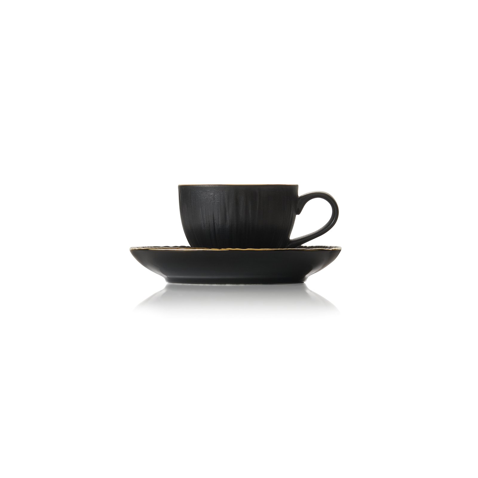 Espressotasse mit Untertasse Set MAYA KURO, 80 ml, schwarz Espressotasse mit Untertasse Set MAYA KURO, 80 ml, schwarz