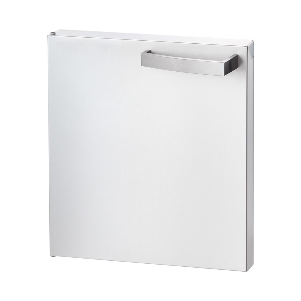 Edelstahl-Tür für Unterbauten der Serie 700 ND, Türanschlag links, 400 mm breit Edelstahl-Tür für Unterbauten der Serie 700 ND, Türanschlag links, 400 mm breit