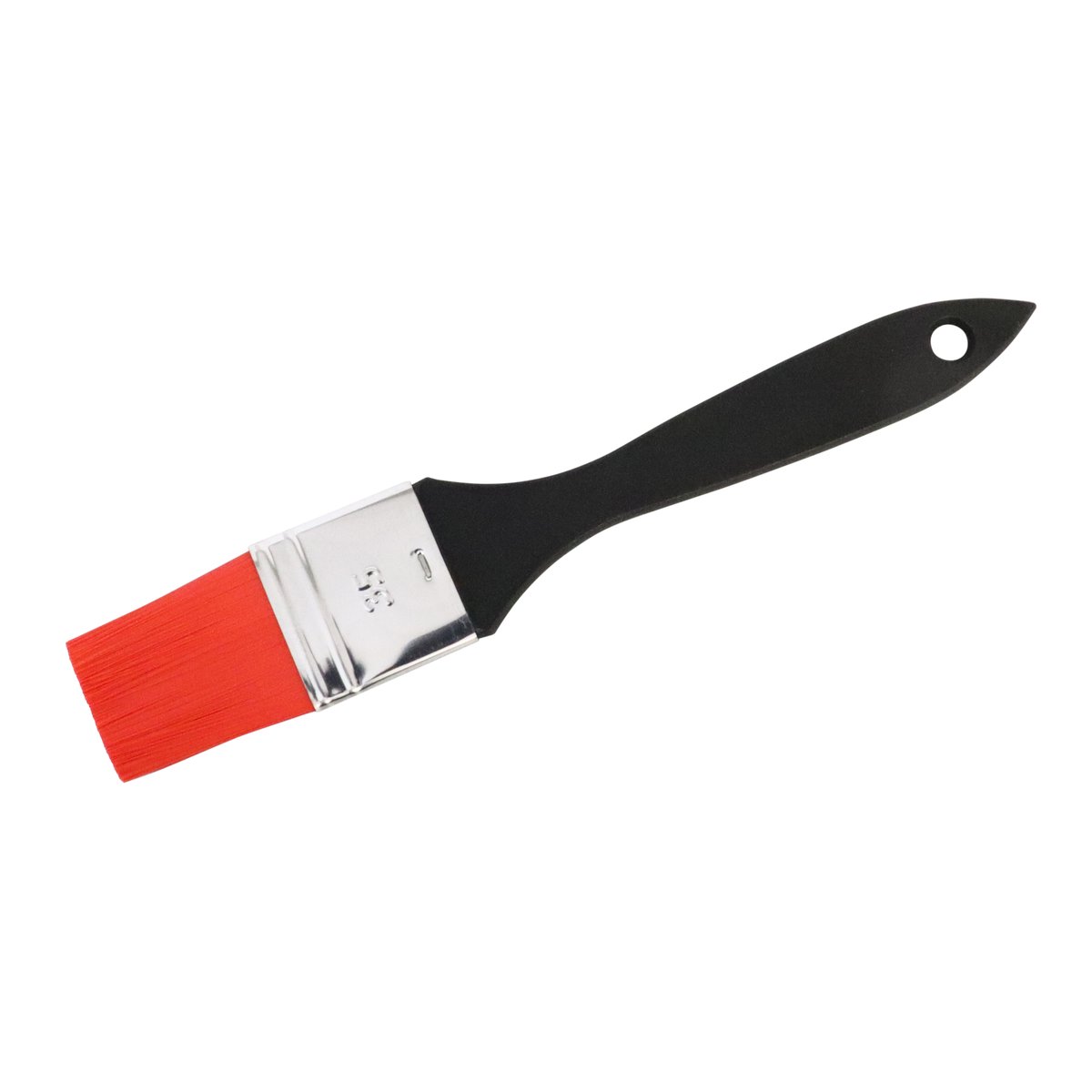 Bäckerpinsel, 35 mm, rote Nylonb., Kunststoffstiel