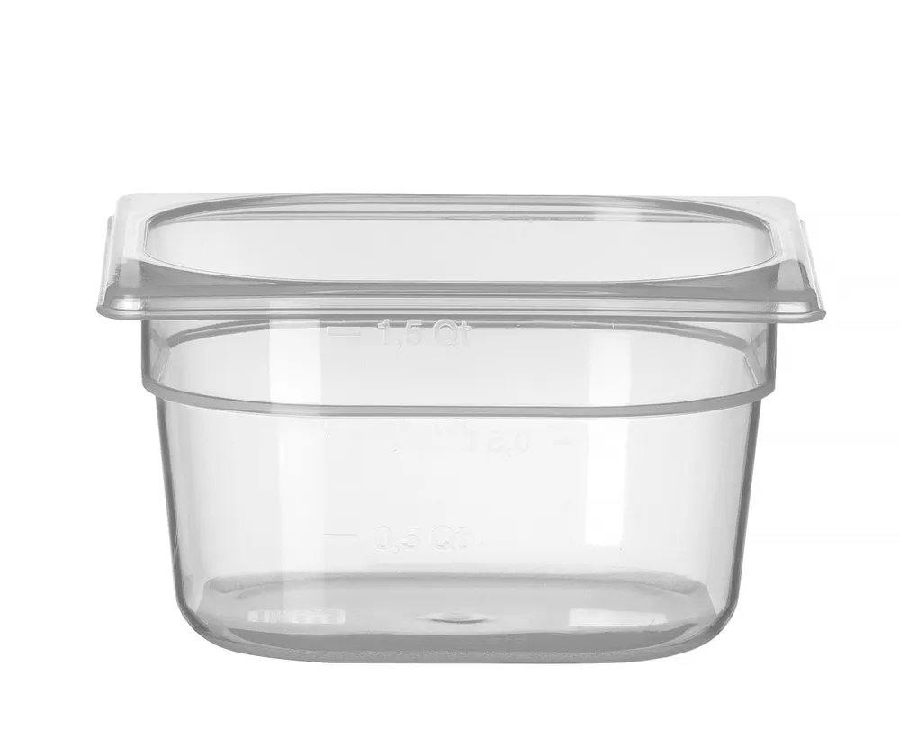 Gastronorm-Behälter 1/6, Profi Line, GN 1/6, 1,6L, Transparent, 176x162x(H)100mm
