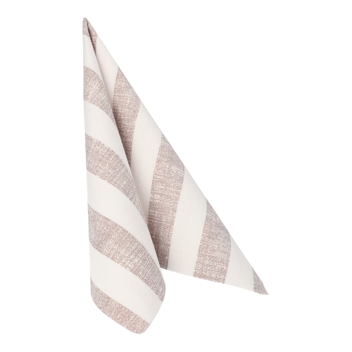 50 Servietten "ROYAL Collection" 1/4-Falz 40 cm x 40 cm mocca "Lines" 12500 Servietten "ROYAL Collection" 1/4-Falz 40 cm x 40 cm mocca "Lines"