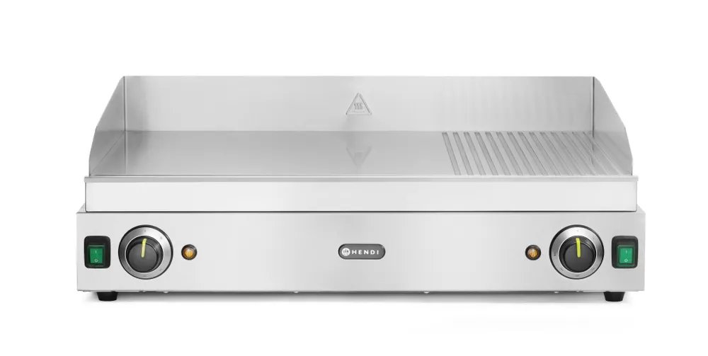 Grillplatte, Profi Line, 2/3 glatt, 1/3 gerillt, 230V/3500W, 697x474x(H)241mm