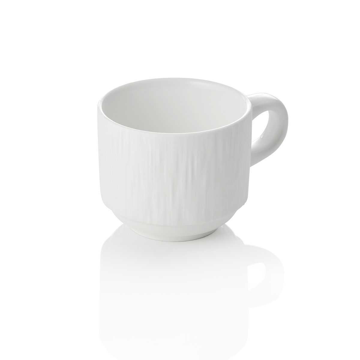 Obertasse mit Untertasse Set MAYA SHIRO, 240 ml, weiß Obertasse mit Untertasse Set MAYA SHIRO, 240 ml, weiß