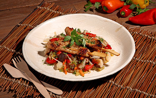 25 Teller, Palmblatt "pure" rund Ø 23 cm · 2,5 cm 100 Teller, Palmblatt "pure" rund Ø 23 cm · 2,5 cm