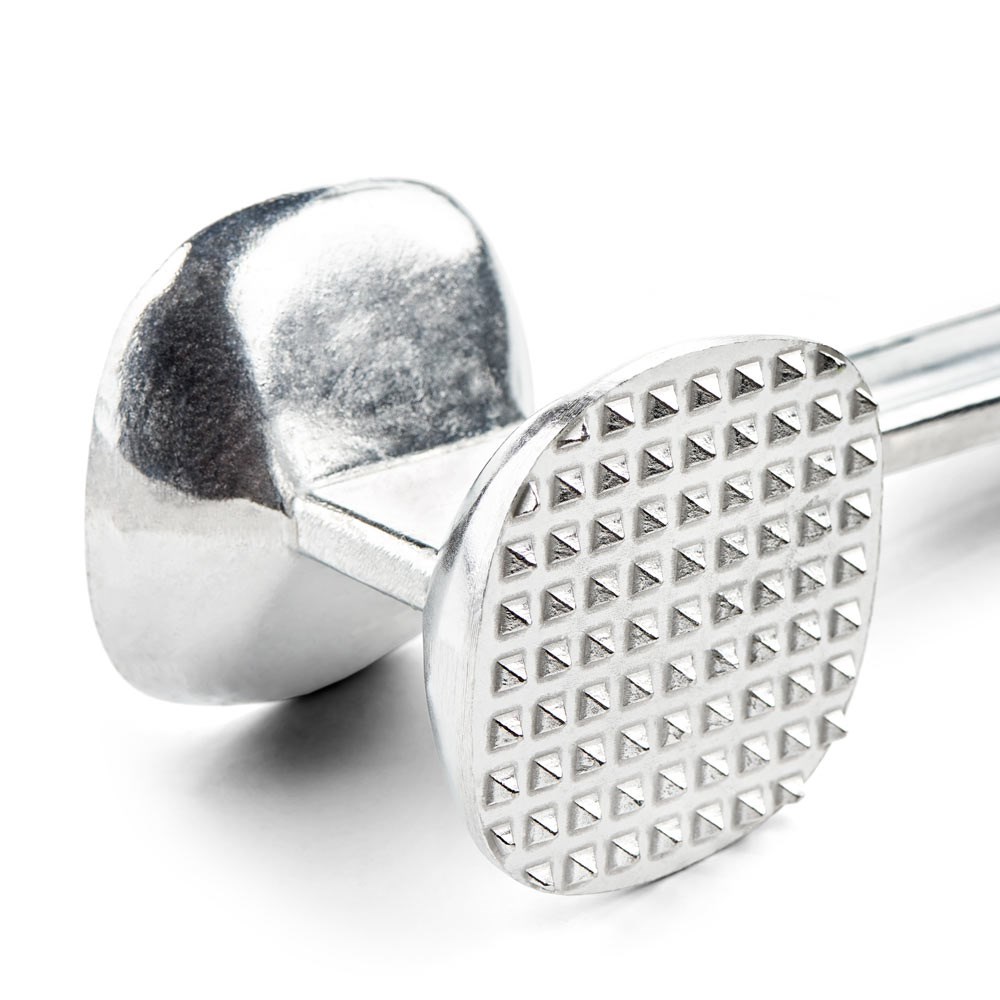 Fleischklopfer, beidseitig, Gewicht 0,4 kg Fleischklopfer, beidseitig, Gewicht 0,4 kg