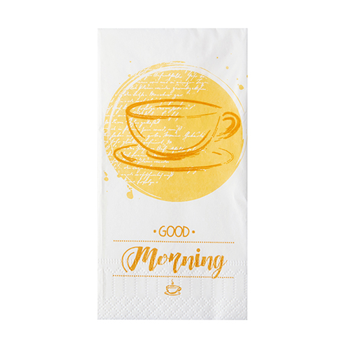 24000 Servietten, 3-lagig 1/8-Falz 33 cm x 33 cm "Good Morning"