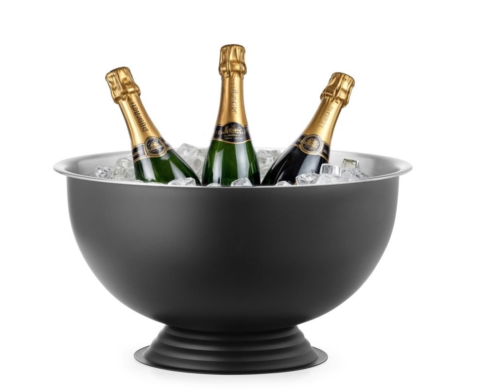 Champagner-Kühler, BarUp, 13L, Schwarz, ⌀393x(H)214mm