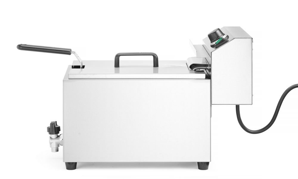 Fritteuse XL mit Ablasshahn HENDI GOLIATH, 10L, 400V/10200W, 300x585x(H)392mm