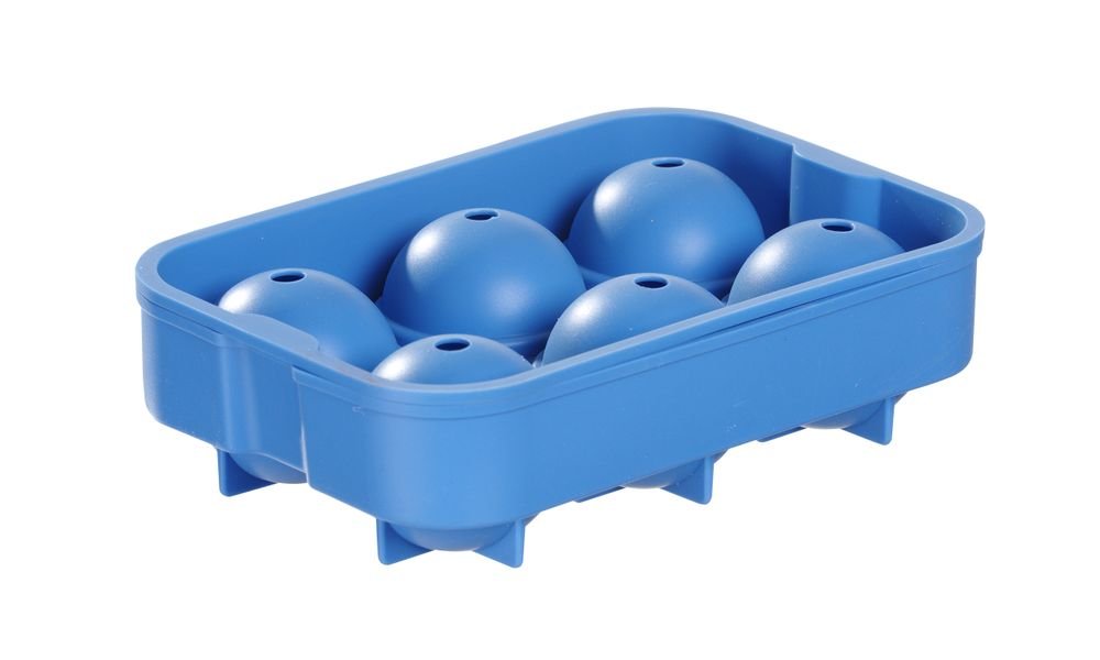 Eiswürfelform, kugelförmig, BarUp, Blau, 180x125x(H)50mm Eiswürfelform, kugelförmig, BarUp, Blau, 180x125x(H)50mm