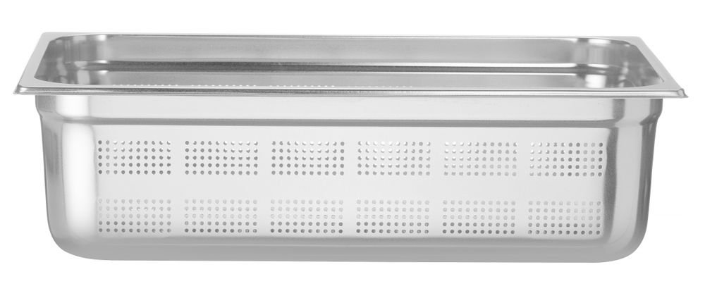 Behälter GN 1/1 perforiert, HENDI, Profi Line, GN 1/1, 21L, Hellgrau, (H)150mm