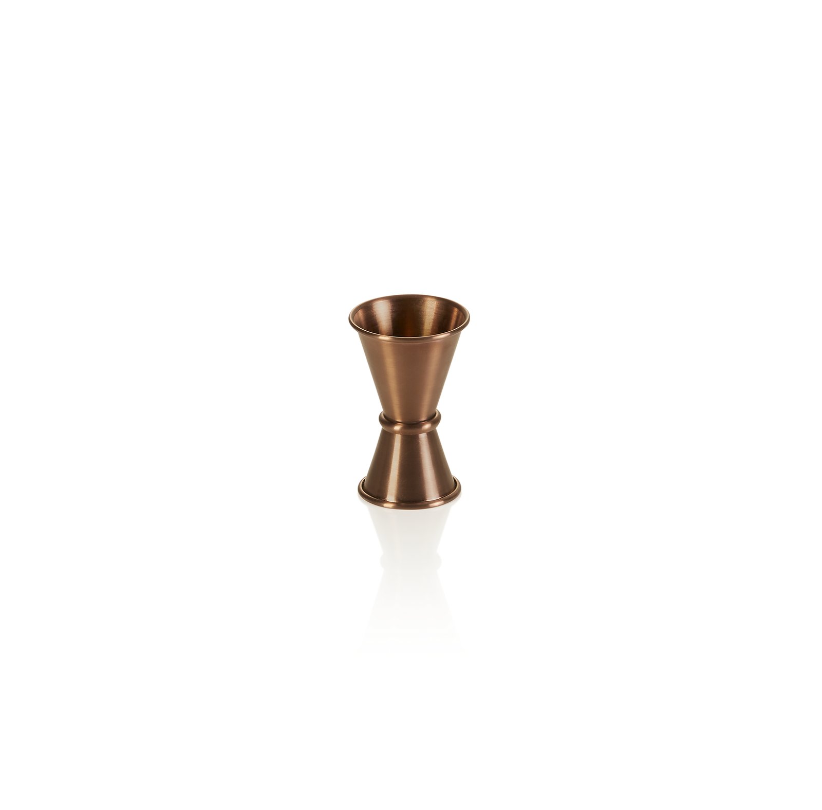 Jigger, 15 / 30 ml, Ø 4,5 cm, Höhe 7 cm, bronze Jigger, 15 / 30 ml, Ø 4,5 cm, Höhe 7 cm, bronze