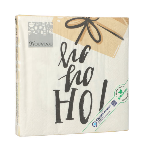 23040 Servietten, 3-lagig 1/4-Falz 33 cm x 33 cm "Christmas Cartoon"