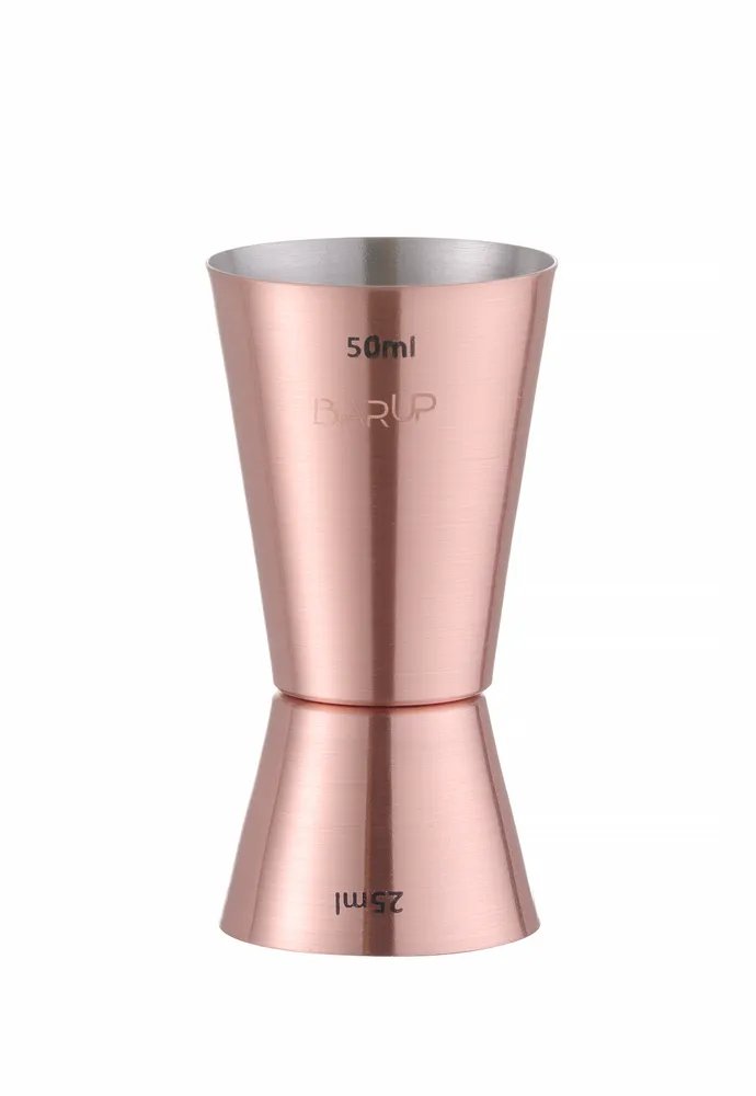 Barmaß 25/50 ml, BarUp, Kupfer, ⌀42x(H)86mm Barmaß 25/50 ml, BarUp, Kupfer, ⌀42x(H)86mm